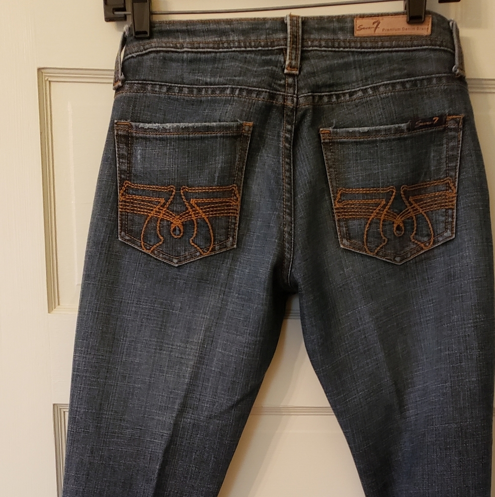 7 For All Mankind Low Rise Jeans - Picture 5 of 8